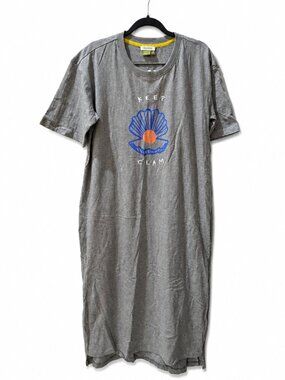 Anthropologie Celandine “Keep Clam” Graphic T-Shirt Midi Dress – L NWT